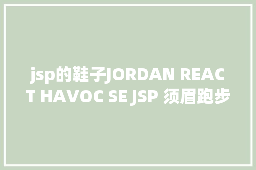 jsp的鞋子JORDAN REACT HAVOC SE JSP 须眉跑步鞋