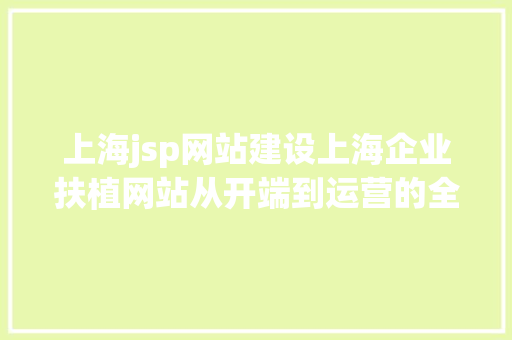 上海jsp网站建设上海企业扶植网站从开端到运营的全进程 Webpack