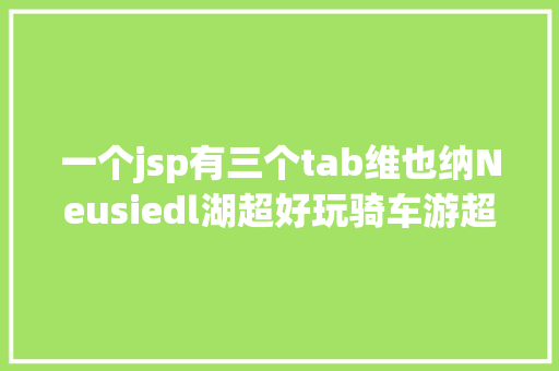 一个jsp有三个tab维也纳Neusiedl湖超好玩骑车游超具体攻略