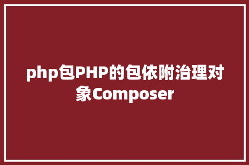 php包PHP的包依附治理对象Composer