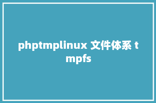 phptmplinux 文件体系 tmpfs Angular