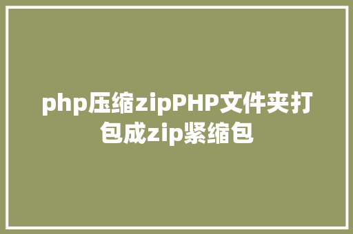 php压缩zipPHP文件夹打包成zip紧缩包 Vue.js