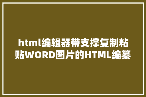 html编辑器带支撑复制粘贴WORD图片的HTML编纂器 AJAX