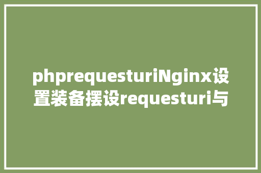 phprequesturiNginx设置装备摆设requesturi与uri变量的差别 PHP