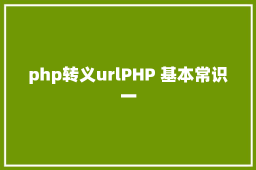 php转义urlPHP 基本常识一 NoSQL