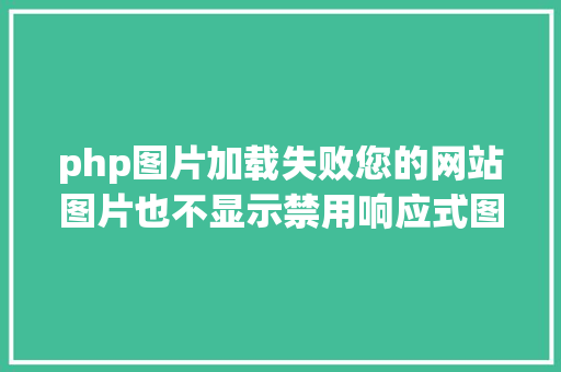 php图片加载失败您的网站图片也不显示禁用响应式图片加载属性srcset和sizes吧 Python