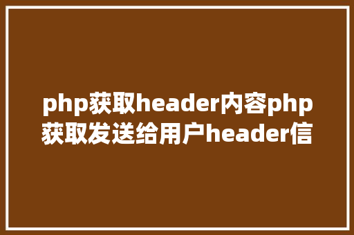 php获取header内容php获取发送给用户header信息的办法 Vue.js