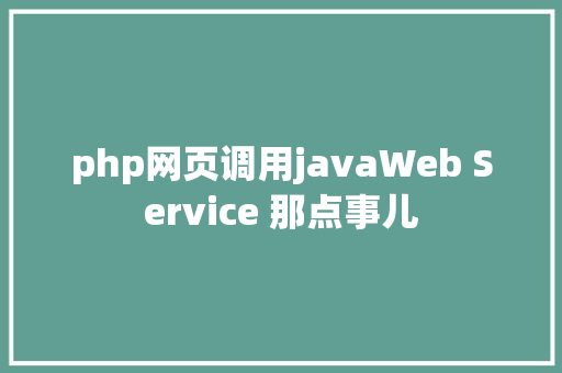 php网页调用javaWeb Service 那点事儿 Vue.js