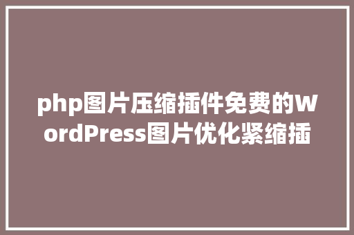 php图片压缩插件免费的WordPress图片优化紧缩插件reSmush 支撑后台主动批处置 JavaScript