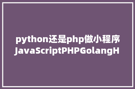 python还是php做小程序JavaScriptPHPGolangHaskellElixir哪个才是最佳编程说话 Vue.js