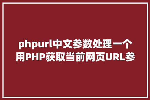 phpurl中文参数处理一个用PHP获取当前网页URL参数的实例 CSS