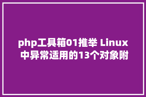 php工具箱01推举 Linux 中异常适用的13个对象附链接 CSS