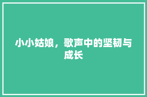 小小姑娘，歌声中的坚韧与成长