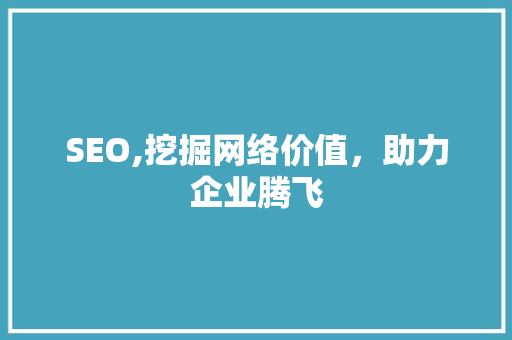 SEO,挖掘网络价值，助力企业腾飞 CSS