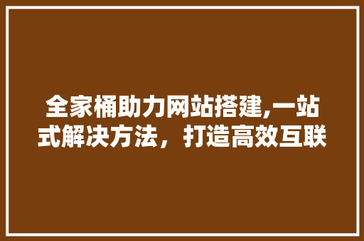 全家桶助力网站搭建,一站式解决方法，打造高效互联网平台 HTML