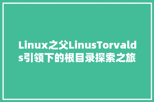 Linux之父LinusTorvalds引领下的根目录探索之旅