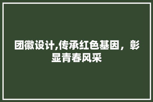 团徽设计,传承红色基因，彰显青春风采 Ruby