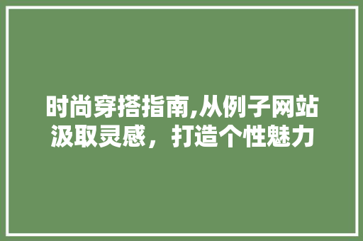 时尚穿搭指南,从例子网站汲取灵感，打造个性魅力