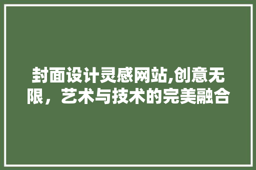 封面设计灵感网站,创意无限，艺术与技术的完美融合