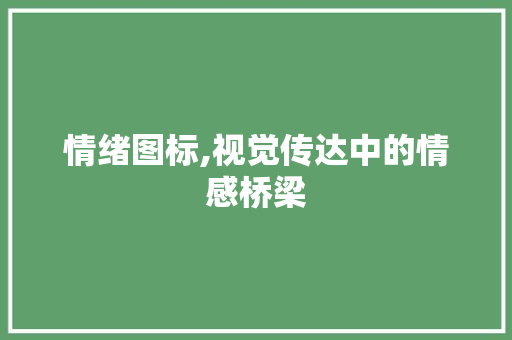 情绪图标,视觉传达中的情感桥梁