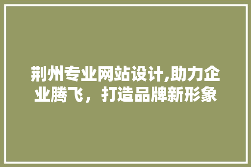 荆州专业网站设计,助力企业腾飞，打造品牌新形象