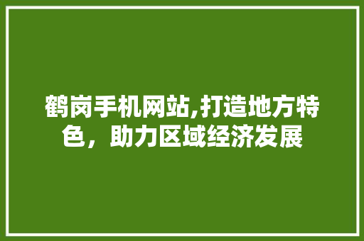 鹤岗手机网站,打造地方特色，助力区域经济发展