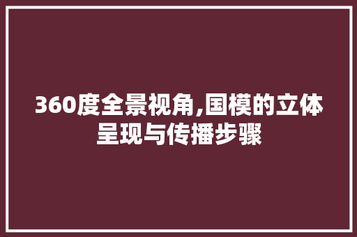 360度全景视角,国模的立体呈现与传播步骤