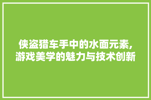 侠盗猎车手中的水面元素,游戏美学的魅力与技术创新 Node.js