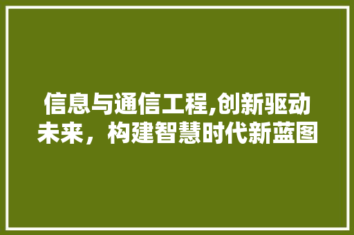 信息与通信工程,创新驱动未来，构建智慧时代新蓝图