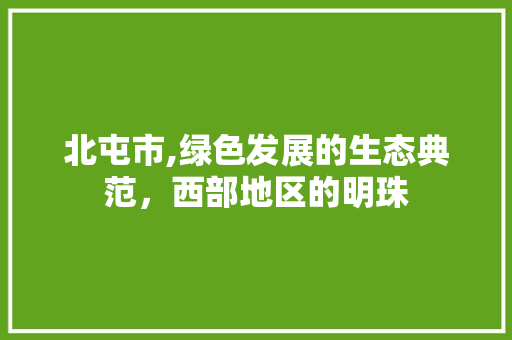 北屯市,绿色发展的生态典范，西部地区的明珠