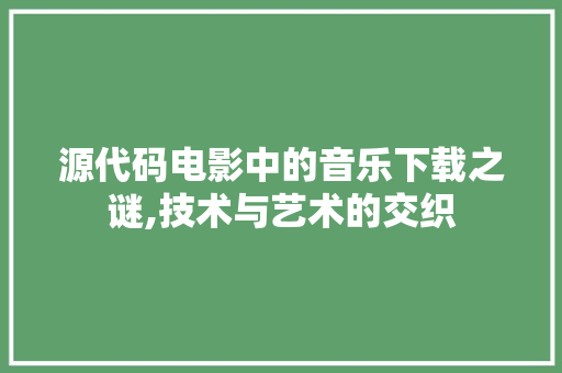 源代码电影中的音乐下载之谜,技术与艺术的交织