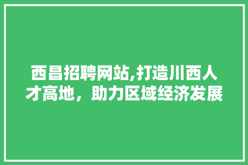 西昌招聘网站,打造川西人才高地，助力区域经济发展