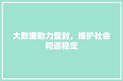 大数据助力查封，维护社会和谐稳定 Webpack