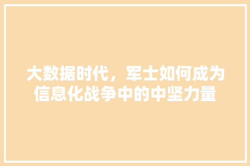 大数据时代，军士如何成为信息化战争中的中坚力量 HTML