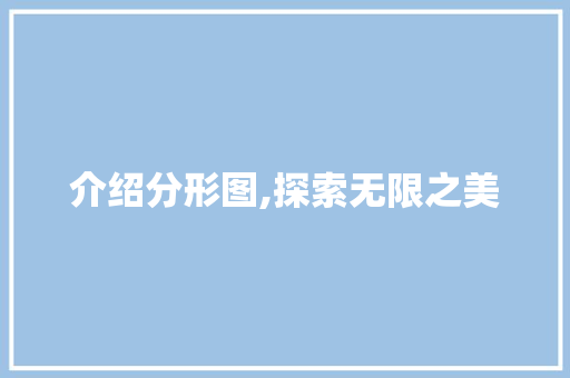 介绍分形图,探索无限之美