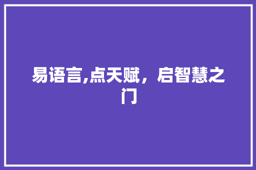 易语言,点天赋，启智慧之门 Webpack