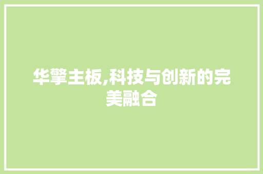 华擎主板,科技与创新的完美融合 PHP