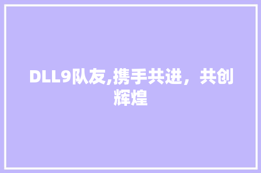 DLL9队友,携手共进，共创辉煌 SQL