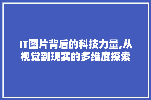 IT图片背后的科技力量,从视觉到现实的多维度探索