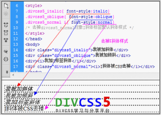 htmlcss斜体字css怎么设置斜体样式