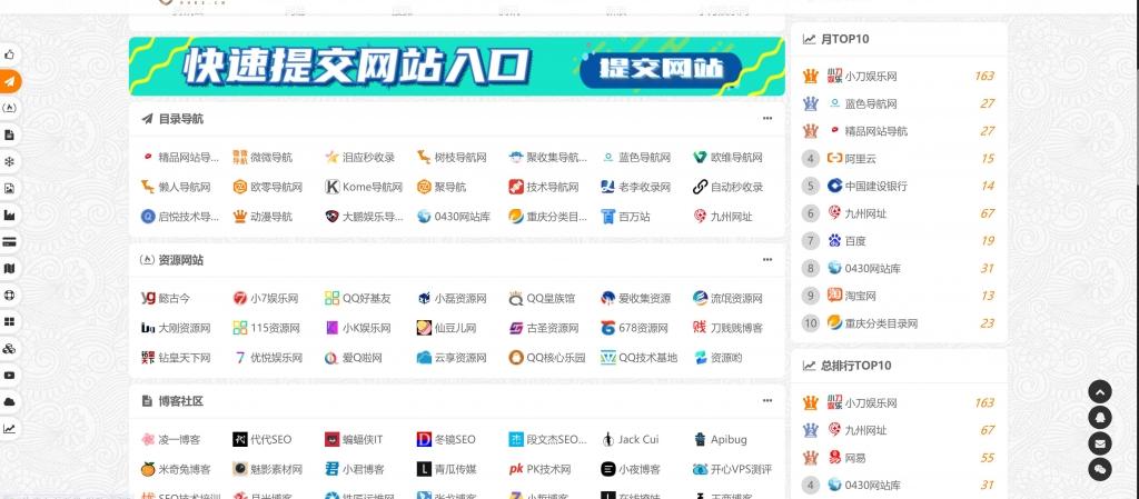 导航源码html5推举一波有特点的导航网站值得一看 AJAX